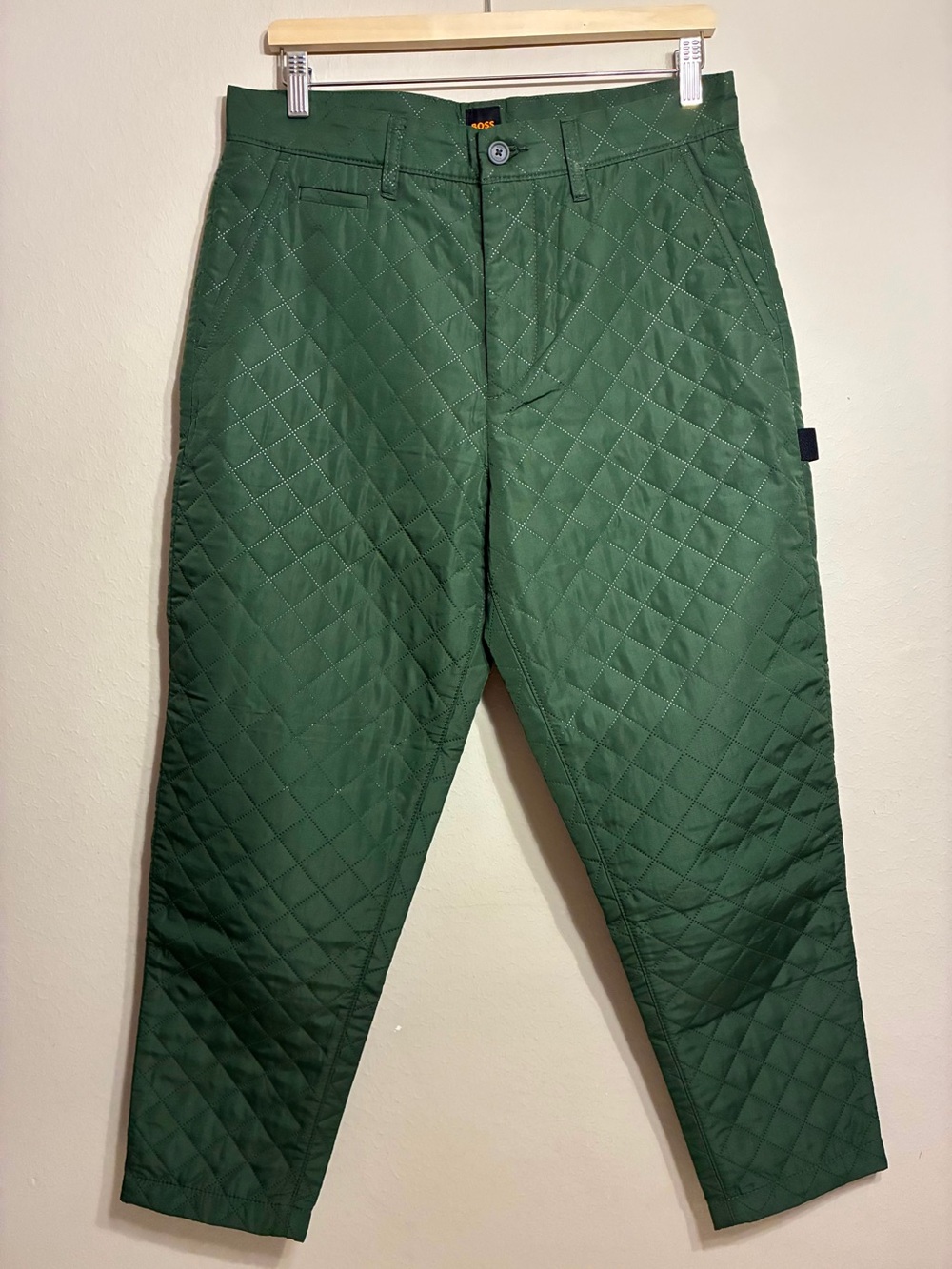 Boss Quilted light weight  Men's Green Pants Size 30R